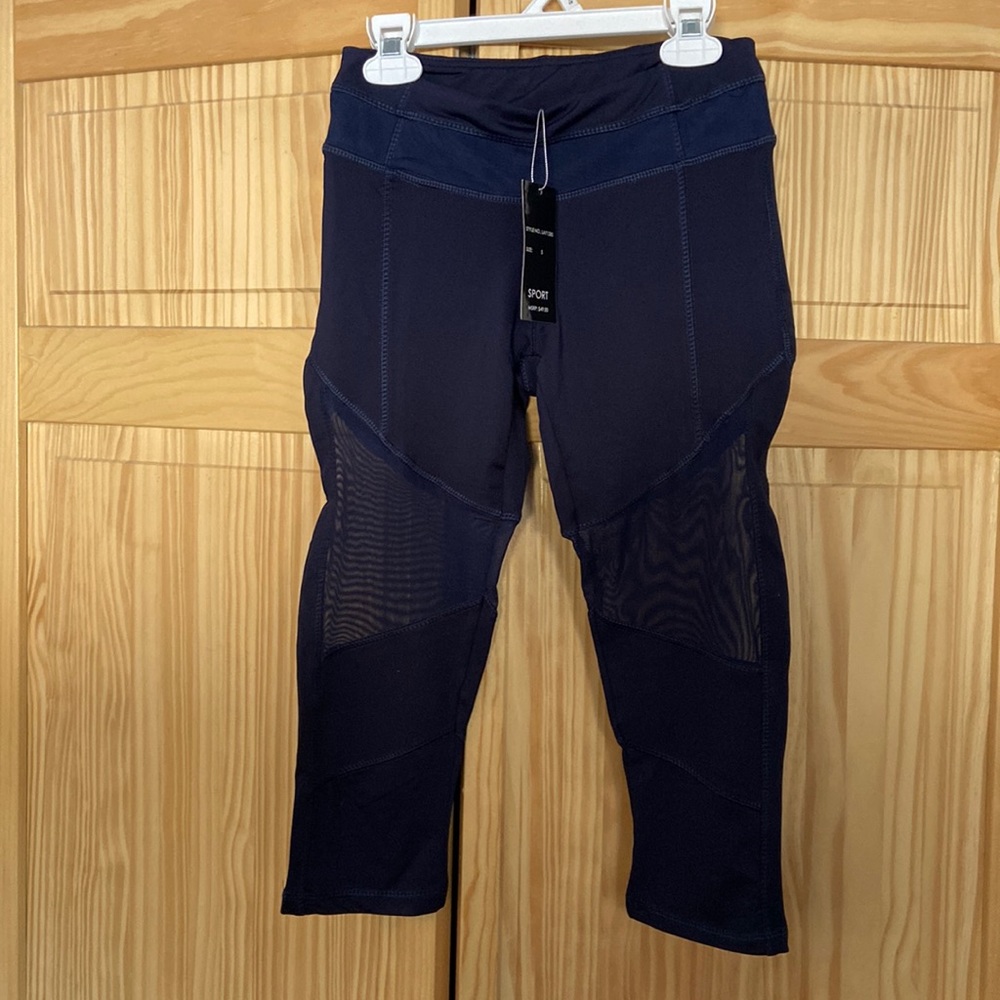 LA SOCIETY Navy crop legging